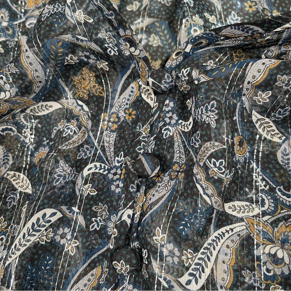 VERONICA BEARD Sheer Top Size 2 - Picture 4 of 5